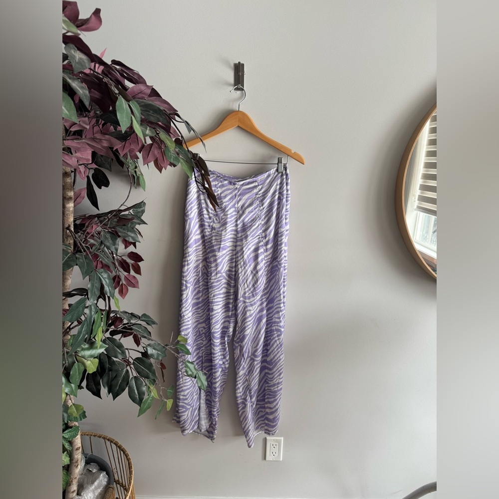 Karibik Zebra Pattern Wide-Leg Pants